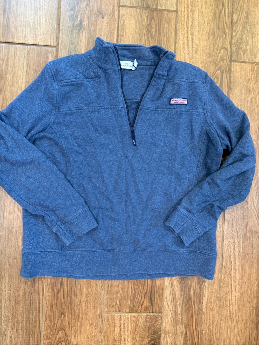 Vineyard Vines women’s Heather Navy Quarter-Zip Pullover / large